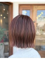 リエットヘアー 杢左店(Lie-et. hair)&nbsp;大人可愛いピンクブラウンボブ