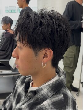 ゴート(GOATO) かき上げショート アップバング 短髪 鹿児島メンズ