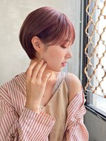 ケイト(kate) 【kate 大宮】ピンクブラウン×耳掛けボブ