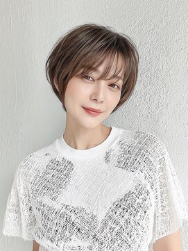 メロ 恵比寿(melo) 大人ミディアムレイヤー　白髪ぼかし　脱白髪染め 30代40代50代