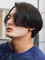 フィフス 大分(fifth) 大分ニュアンスパーマメンズカットセンターパートミディアムボブ