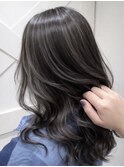コントラストハイライト／グレージュカラー／白髪ぼかし／mai