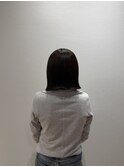 ばっさり切りっぱなしボブ