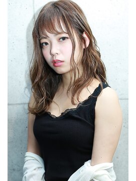 ラフィス ヘアー リンク 瓢箪山店(La fith hair link) 【La fith】 ほつれウェーブ×セミロングスタイル