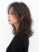 ツミカヘアーサロン(TSUMICA hair salon) 軽やかミディアムレイヤー×艶ブラウン
