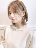 【December】大人かわいい ミディアムレイヤー ブランジュ