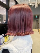 アルバム 銀座(ALBUM GINZA)&nbsp;チェリーピンク_外ハネボブアッシュブラウンネオウルフ_ba274041