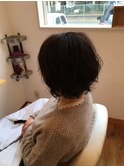 ショートパーマ＋カラー