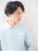セミウエット＆エアリーマッシュパーマQ