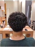 無造作マッシュパーマ