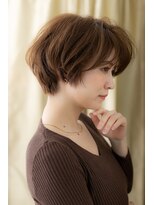 モッズヘア 越谷(mod's hair) ミルクチョコレートくせ毛風マニッシュショートZ越谷20代30代