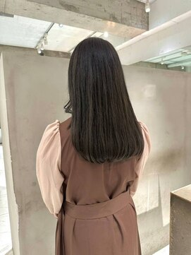 ラミ(L'ami) 透明感オリーブベージュ/ブリーチなしダブルカラー