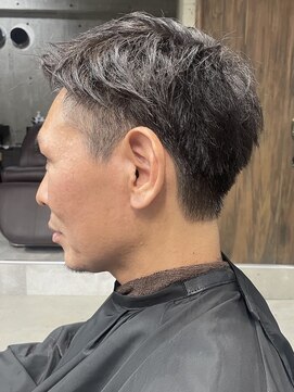 フイ 自由が丘(men's salon Hui) メンズ/アップバング/ツーブロックマッシュ/束感ショート波巻き