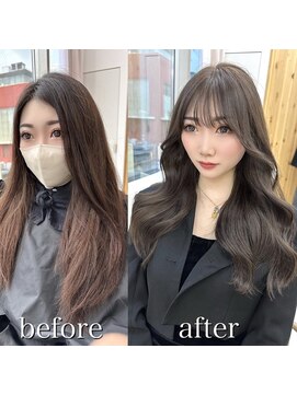 アフロートリノ(AFLOAT Leino) 大人可愛い韓国ヘア　レイヤーカット　くびれヘア　ヨシンモリ#