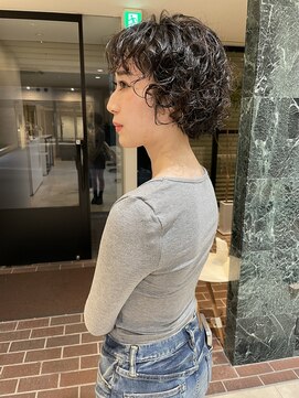 ヘアープレイス ヴィブ(hair place VIVE) ショートボブ ボブ ハードパーマ