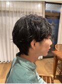 くせ毛風パーマ/メンズパーマ/簡単スタイリング