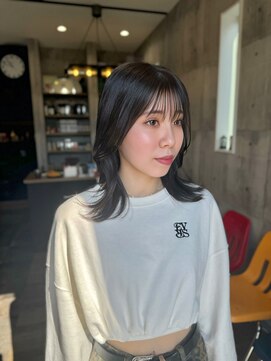 ハク(haku) 前髪/こなれミディ/イメチェン/レイヤーカット/宇都宮ボブ