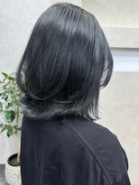 オズ 安積店(OZ) 黒髪ボブルフネビージュ小顔ワンレン