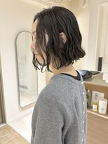 クーナバイトマト 横浜(Cuna by TOMTO)&nbsp;【YUYA】ボブパーマ_パーマボブ_横浜パーマ_透明感_グレージュ