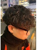 スパイキーショート/スペインカール<理容室>[メンズ/床屋/神田]