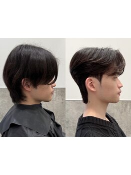 流行りの韓国風ダウンパーマ・定番のセンターパートまで貴方のなりたいスタイルに合わせてご提案【原宿駅】