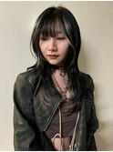レイヤーカット/ハッシュカット/ロングレイヤー/デザインカラー