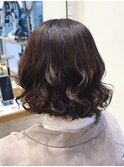 伸ばしかけボブパーマ/デジタルパーマ/30代
