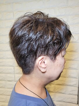 松本平太郎美容室 国立店 ツーブロックショート×イノアカラー×ハイライト