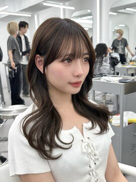 アマトウキョウ アユンチェ(AMA TOKYO×AYUNCHE) 前髪顔まわり韓国ヘアレイヤーカットサイドバンク2wayバンク韓国