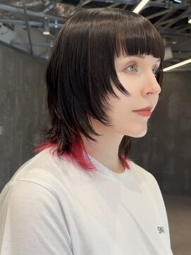 ピークアブー 原宿ハラカド(PEEK-A-BOO) ウルフ/レイヤー/姫カット/インナーカラー/デザイン/20代/原宿