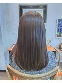 髪質改善オーガニックカラー／艶髪ロング