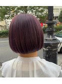 ミニボブ/ラベンダーピンクカラー/チェリーピンク