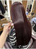 【ブリーチなしワインレッド】目白　美容室