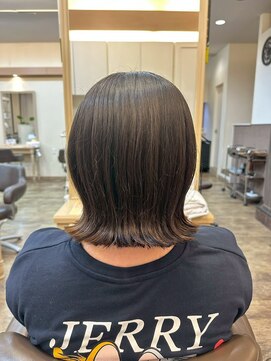 髪質改善/顔周りレイヤーカット/グレージュ[千葉/千葉駅]