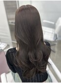 チョコグレージュ♪♪ 透明感カラー くびれレイヤーカット