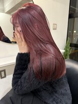 ラ キング(LA KING) 着物ヘア/大人ガーリー/ダークアッシュ/似合わせカット/栄