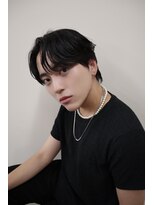 クオル キャスト 熊本(QOL×cast)&nbsp;ニュアンスセンターパートニュアンスパーマ刈り上げメンズパーマ