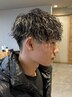 メンズカット+ツイストスパイラルパーマ+ハイライト ¥21200→¥19980