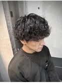 MEN’S/リバースセンターパート/ニュアンスパーマ/橿原