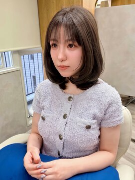 キラーナセンダイ(KiRANA SENDAI) オリーブベージュ×ワンカール内巻きミディアム