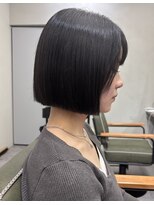 ニコ(nico...) 乾かすだけでまとまるぱっつんボブ