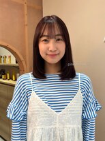 メルト 西梅田店(melt) 透明感ピンクブラウンカラー×ナチュラルレイヤー