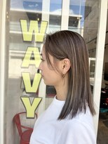 ウェイビー(WAVY) ハイライトxグレージュ