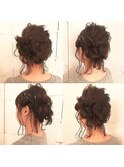 後れ毛で無造作感！