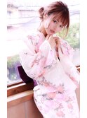 どこから見ても可愛い！浴衣にあったゆるふわヘアセット