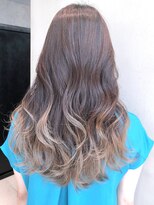 アイティー バイ アルバム 浦和店(IT by ALBUM) グラデーションロング_ココアブラウンフリンジウェーブ_ba301821