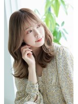 フォルテミラ(FORTE MILA)&nbsp;韓国前髪顔まわり×ショコラアッシュふんわりカール【髪質改善】