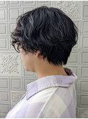 マッシュショートパーマ