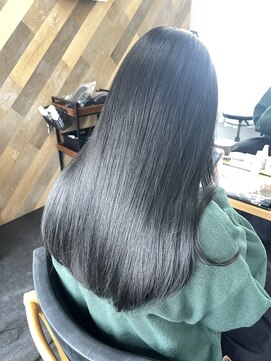 ロットアニバース(lott annibirth) 【髪質改善】オリーブブラック/艶髪/透明感/トリートメント