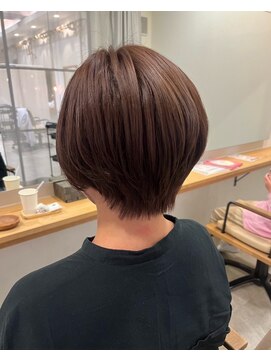 ヘアーエスクールステラ(hair S.COEUR stella) 大人マッシュショート/くびれショート/ラベンダーベージュ